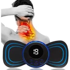 Massageador Portátil EMS Elétrico para Alívio de Dores Cervicais e Lombares