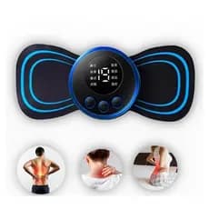 Massageador Elétrico Portátil EMS -  Para Dor Muscular, Cervical, Lombar