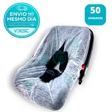 Protetor de Carrinho TNT Bebê Conforto Carrinho Supermercado - 50 unidades