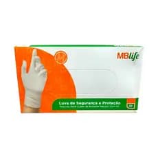 LUVA DESCARTÁVEL LATEX  MEDIX COM PO - P - 100 UNIDADES