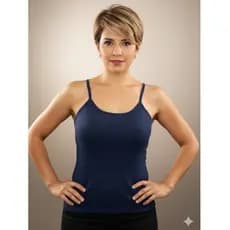 Regata de Alcinha com Bojo Top Blusinha Feminina Moda Blogueira Exclusiva Regata Feminina