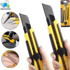 Kit 2 Estilete Profissional 25mm com Trava de Segurança Tipo Catraca-Alta qualidade