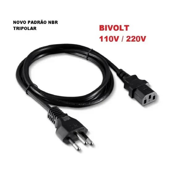 Cabo Força Fritadeira Air Fray Amvox 220 110 Volts 10a Bivolt Panela