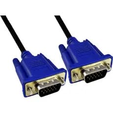 CABO VGA MACHO X VGA MACHO 1 METRO BLINDADO FILTRO DB15 HD15 D-SUB MALHA PROTECAO INTERNA INTERFERENCIA RF = PROJETOR MO