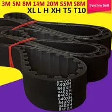 Correia de sincronização de Motor de borracha para máquina Industrial, correia em V htd5M8MS5MS8M3M, correia de transmis