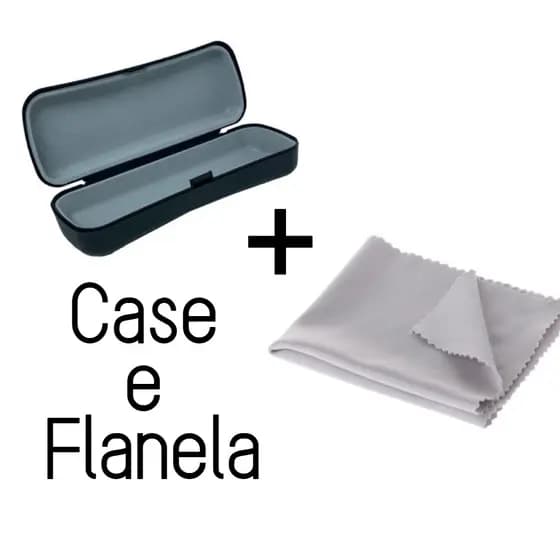 Estojo Caixinha Case de Óculos + Flanela