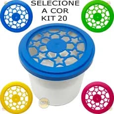 Kit 20 Pote Anti Mofo para Cloreto De Cálcio armário guarda roupa desumidificador