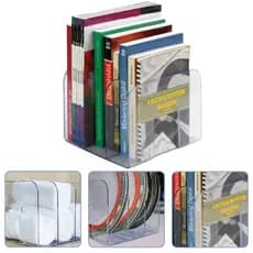 Suporte Organizador Porta livros Revistas e Pastas Decorativo Multiuso com Divisórias