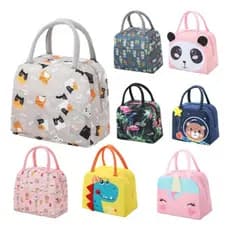 Bolsa Térmica Lancheira para Marmita Isolamento Térmico Impermeável com Alça Feminina e Infantil
