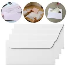10 Envelopes Comercial para Cartas e Documentos Grande ou Pequeno Papel Branco Oficio Reciclado
