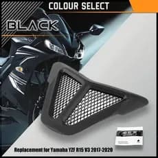 Rede de Proteção Capa para Moto Yamaha R15-V3 (2017-2027) Protege a Entrada de Ar do Farol Dianteiro