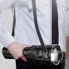 Lanterna De LED Potente De 1 Peça , Presente De Bateria Embutida Para Camping De Natal Ao Ar Livre