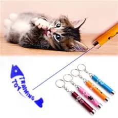 Engraçado Brinquedos Para Gatos De Estimação LED Ponteiro Laser Caneta Luz Com Animação Brilhante Mouse Sombra Suporte I