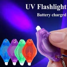 5 Pçs UV Mini Chaveiro Lanterna LED Presentes Tocha Luz Lâmpada Preta Cama Detecção De Bug