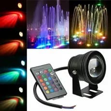 Holofote De Claro Led Rgb À Prova D 'Água Para Jardim / Gramado Subaquática 12v 110v 10w