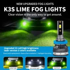 H7 Luz LED H4 9003 H1 H3 H11 H8 H9 9005 HB3 9006 HB4 Farol Lâmpada De Nevoeiro 12V Amarelo Branco Limão Automática 2 Peç