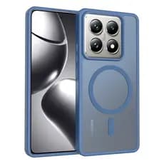 Para Xiaomi 14T Pro Caso ELVEV Resistente PC Anti-Mancha Toque Sedoso Fosco Sucção Capa Traseira
