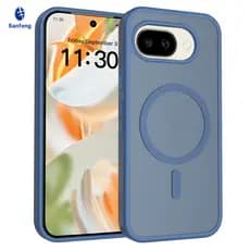 Para Google pixel 10A Caso ELVEV Resistente PC Anti-Mancha Toque Sedoso Fosco Sucção Capa Traseira