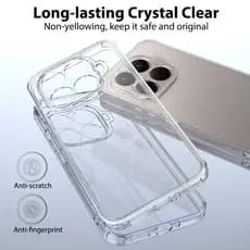 Para Xiaomi 15T Pro , 15T Caso ELVEV PC TPU Pára-Choques Anti-Amarelo Claro Lente Proteção Telefone Capa