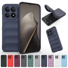 Para Xiaomi 15T Pro , 15T Caso ELVEV Lavável Flexível TPU Com Tudo Incluído Aveludado Dentro Antiderrapante Aperto Capa