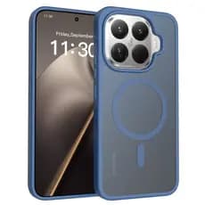 Para Xiaomi 15T Pro , 15T Caso ELVEV TPU PC Anti-Mancha Sedoso Toque Lente Proteção Fosco Sucção Capa Traseira