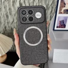 Para Xiaomi Redmi K90 Pro Max , POCO F8 Ultra Caso ELVEV Tecido Durável Pano Duro PC À Prova De Queda Sucção Capa Trasei