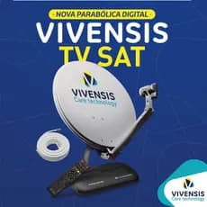 Parabolica nova digital antena completa vivensis vx10