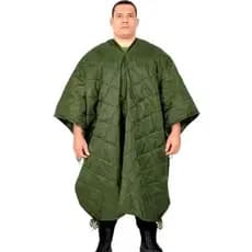 Manta Térmica Militar Exercito Cobertor Camping Poncho 2em1