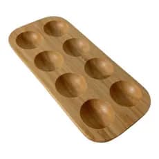 Suporte Porta Ovos Bambu Organizador Geladeira