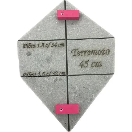 Gabarito De Madeira Para Confecção De Pipa Terremoto 45 Cm