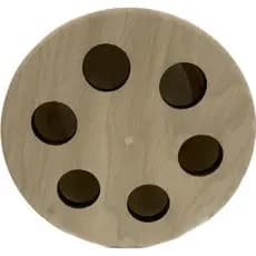 Carretilha De Madeira Para Pipa * 9 Polegadas * 23 Cm Diâmetro Fechada