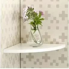 Prateleira/Nicho Flutuante 30x30 cms com suporte incluso Decore Prateleira De Canto Em Mdp 25 Mm Com Suporte Invisível