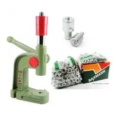 Kit Máquina Prensa Balancim + Matriz + 1.000 Ilhós 45