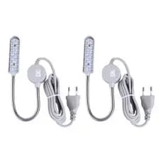 Kit 2 Luminária Lâmpada Led Haste Flexível Maquina Costura
