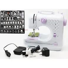 Mini Maquina Costura Com Pedal Led + Kit 32 Calcadores