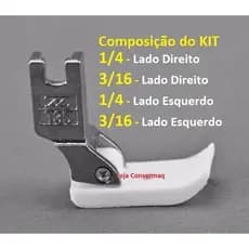 Calcador Vivo Teflon P/ Reta Industrial - Kit C/ 4
