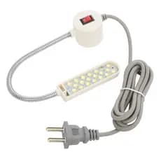 Luminária 20 Led Lâmpada Haste Flexível Maquina Costura com Tomada - Bivolt