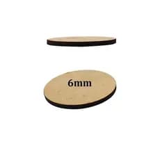 Kit Mandala Bolachas no MDF 6mm x Ø20cm Crú Círculo aplique decoração bolacha