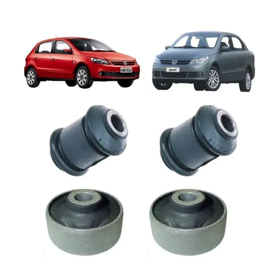 Kit 4 Buchas Da Bandeja Balança Dianteira Vw Gol Voyage G5 G6 G7