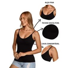 Kit 2 Regatas Alcinha Básica Feminina Academia - Viscolycra - Verão 2025
