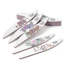 Kit 20 Lixas Boomerang Reta Disco Gramatura Diversas - Fan Nails