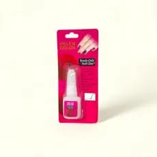 KIT 2 Colas Com Pincel para Unhas Postiças Tips e Strass Gel Acrigel Porcelana 10g Manicure - Marca Aleatória