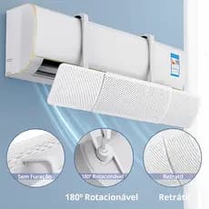 Defletor De Ar Condicionado Split Ajustável Universal Desviador Direcionador Vento Fluxo