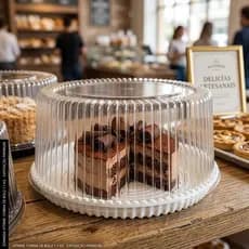 50 Embalagens Para Bolo 1,7 kg Torta Pudim Atacado Alto Doces Confeiteiro Promoção