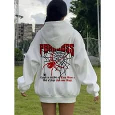 Blusa Moletom Personalizada De Aranha Coração Teia Super Estilosa Beutiful Inverno 100% Algodão