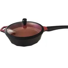 Frigideira GRANDE 28 Cm Antiaderente, 3,7 LITROS Cerâmico Fundo Triplo Indução