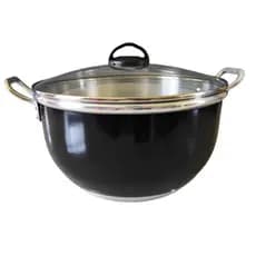 Risoteira Grande 32 Cm 13 litros  Vermelha, Preta Lisa, Craqueado, Polido Alumínio Grosso  Almar