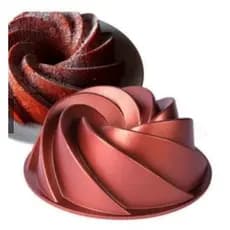 Forma De Bolo Vulcão Com Revestimento Anti-aderente Teflon Cores Variadas