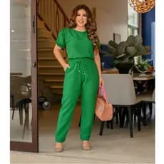 Conjunto Feminino Casual Sofisticado De Blusa Calça em Linho De Algodão Cores Outono Inverno 2024 Roupa Feminina Festa Uniforme Barata Promoção Oferta Exclusiva