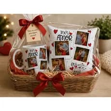 Kit presente Dia dos Namorados com foto - Almofada + Caneca dia dos Namorados - ENVIO RÁPIDO